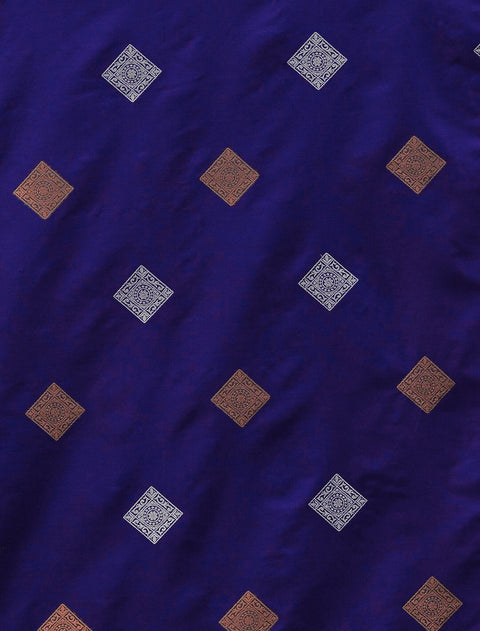 VastraLakshmi Incredible Royal Blue Soft Silk Saree With Devastating Blouse Piece