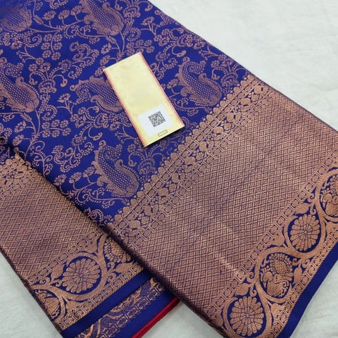 VastraLakshmi Splendorous Blue Soft Silk Saree With Tremendous Blouse Piece