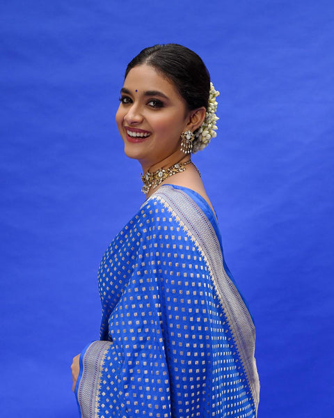 VastraLakshmi Phenomenal Royal Blue Soft Silk Saree With Lovely Blouse Piece