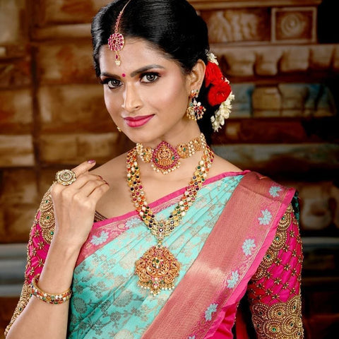 VastraLakshmi Preferable Sky Soft Silk Saree With Fancifull Blouse Piece