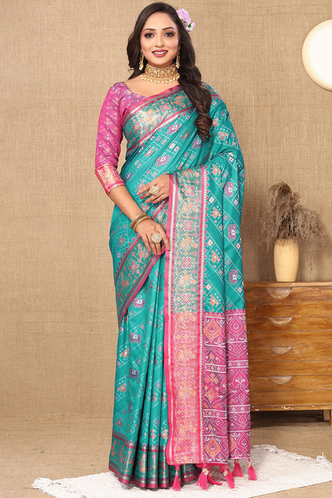 VastraLakshmi Redolent Friozi Soft Banarasi Silk Saree With Sumptuous Blouse Piece