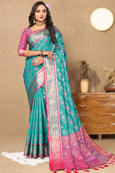 VastraLakshmi Redolent Friozi Soft Banarasi Silk Saree With Sumptuous Blouse Piece