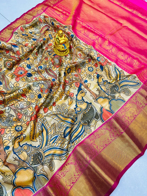 VastraLakshmi Alluring Yellow Soft Silk Saree With Girlish Bewitching Piece