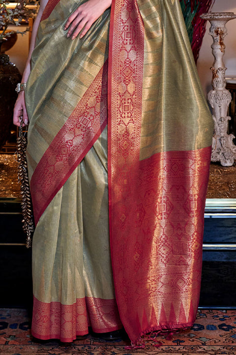 VastraLakshmi Dalliance Lavender  Soft Banarasi Silk Saree With Lissome Blouse Piece