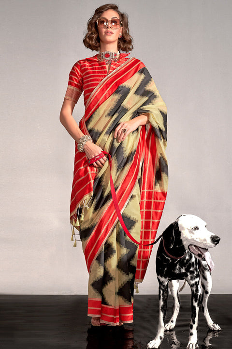 VastraLakshmi Innovative Yellow Digital Printed Soft Silk Saree With Phenomenal Blouse Piece